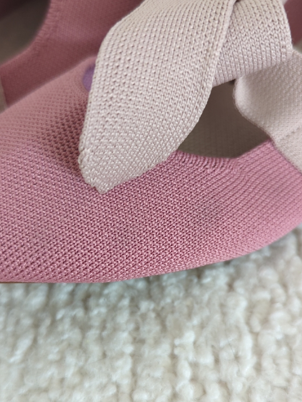Rothy's Rosebud Pink Bow Mary Jane Ballet Flats - Picture 9 of 14